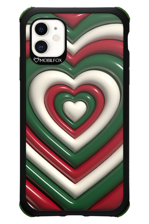 XMAS Hearts - Apple iPhone 11