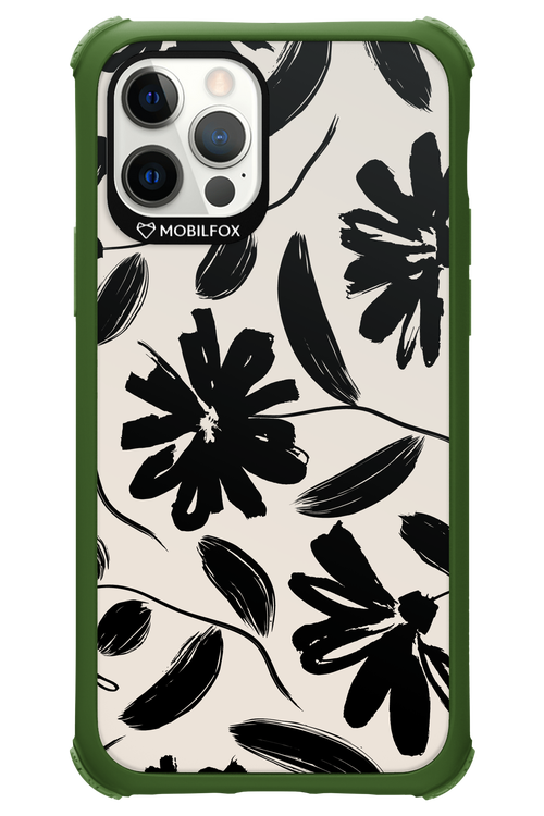 Monochrome Flowerss - Apple iPhone 12 Pro