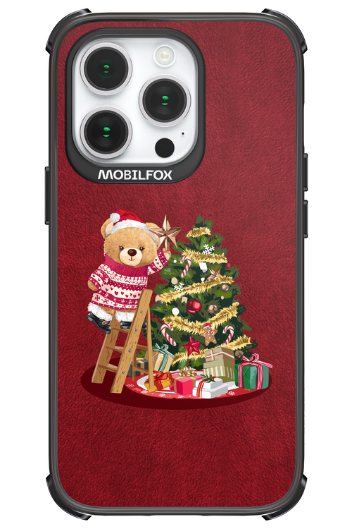 Christmas Bear (Burgundy) - Apple iPhone 14 Pro