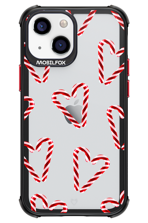 Candy Cane Hearts - Apple iPhone 13 Mini