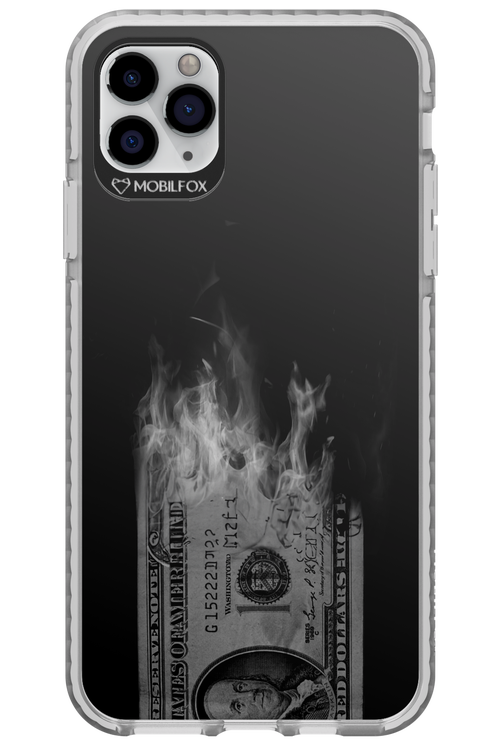 Money Burn B&W - Apple iPhone 11 Pro Max