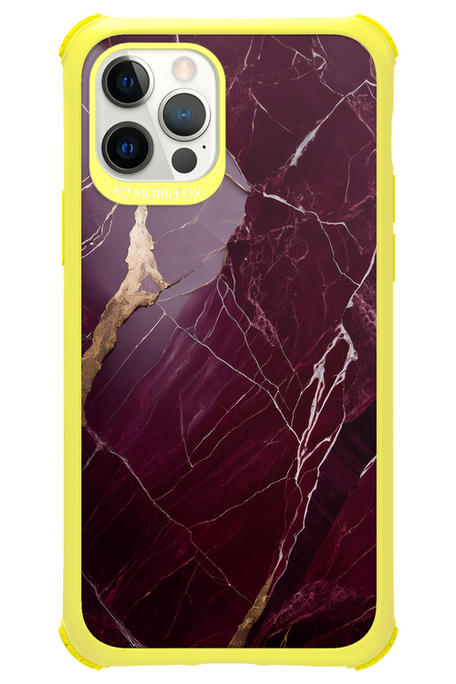 Burgundy Marble - Apple iPhone 12 Pro