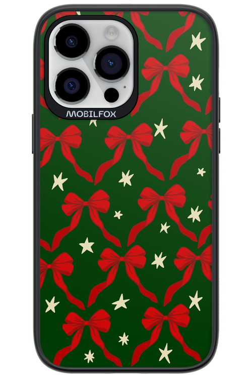 Bow & Stars (Green) - Apple iPhone 14 Pro Max