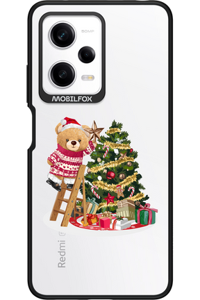Christmas Bear (Transparent) - Xiaomi Redmi Note 12 Pro 5G