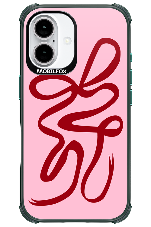 Burgundy Bow - Apple iPhone 16