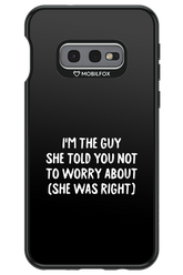 She was right - Samsung Galaxy S10e