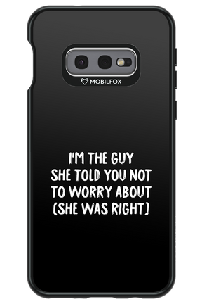 She was right - Samsung Galaxy S10e