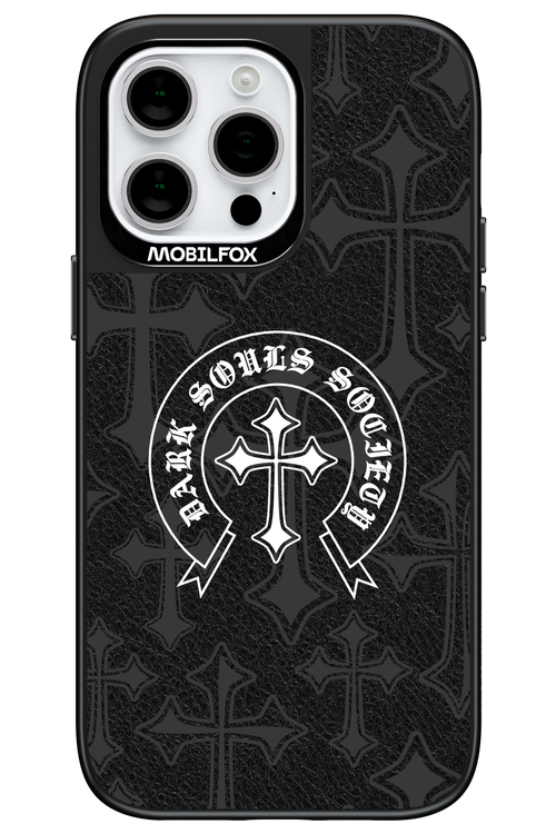 Dark Souls Society (Leather) - Apple iPhone 14 Pro Max