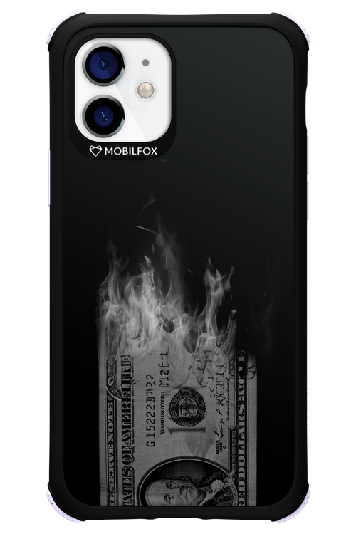 Money Burn B&W - Apple iPhone 12