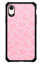 Line Heart Pink - Apple iPhone XR