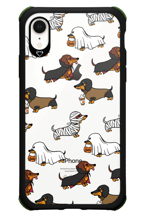 Scary Dachshund (Transparent) - Apple iPhone XR