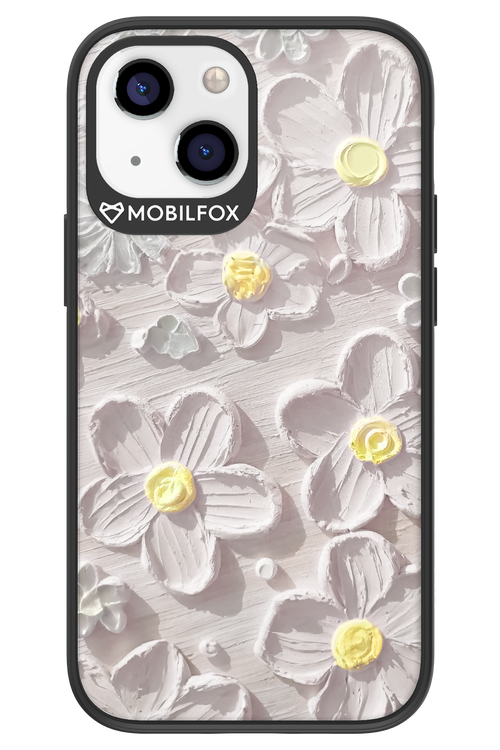 White Flowers - Apple iPhone 13 Mini
