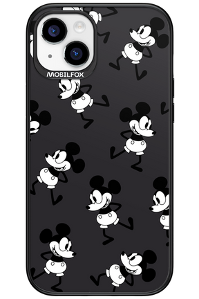 Iconic Mouse (antracite pattern) - Apple iPhone 15 Plus