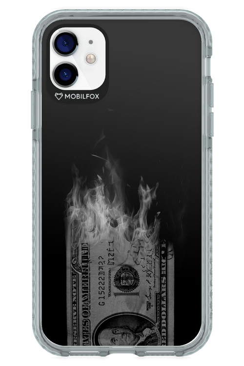 Money Burn B&W - Apple iPhone 11
