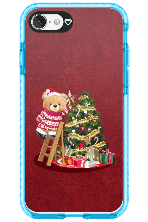 Christmas Bear (Burgundy) - Apple iPhone 8