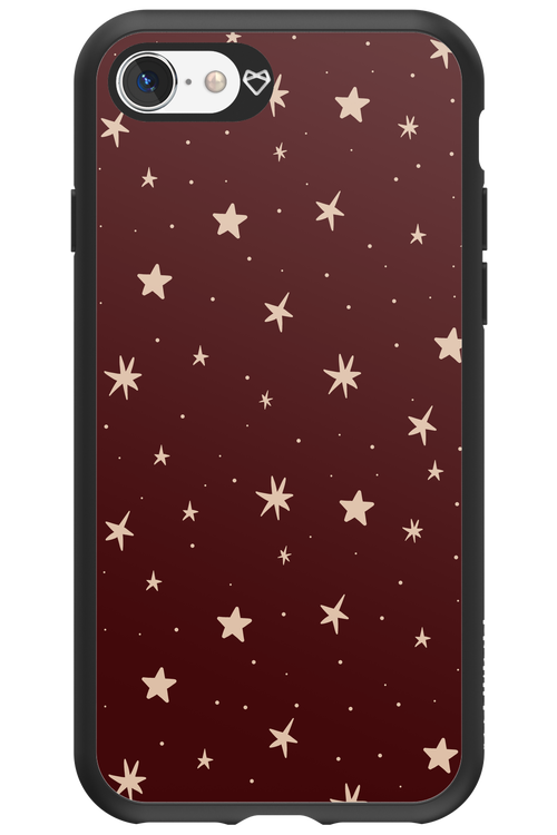 Burgundy Stars - Apple iPhone 8