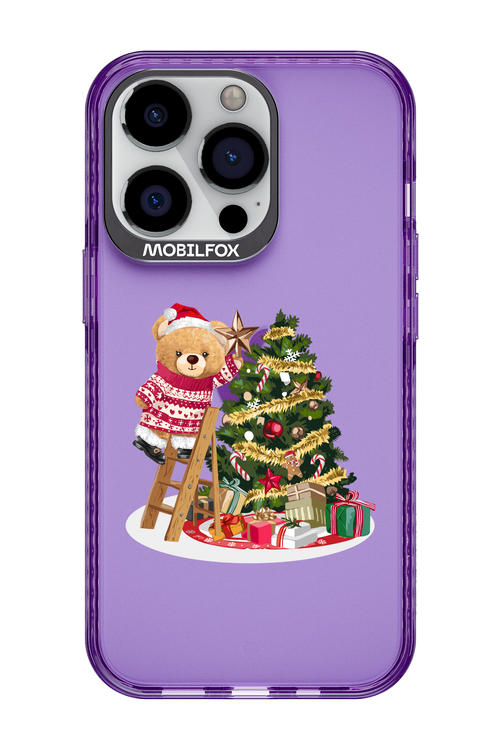 Christmas Bear (Transparent) - Apple iPhone 13 Pro