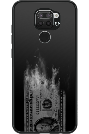 Money Burn B&W - Xiaomi Redmi Note 9