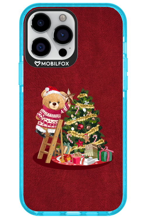Christmas Bear (Burgundy) - Apple iPhone 13 Pro Max
