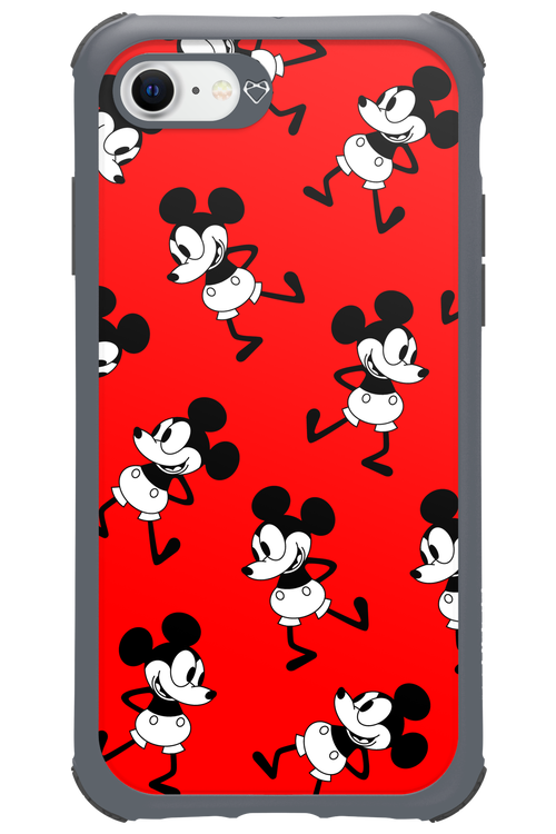 Iconic Mouse (red pattern) - Apple iPhone SE 2022