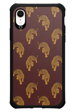 Burgundy Leopard Pattern - Apple iPhone XR