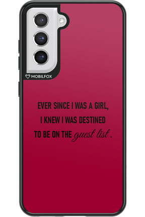 Guest List - Samsung Galaxy S21 FE