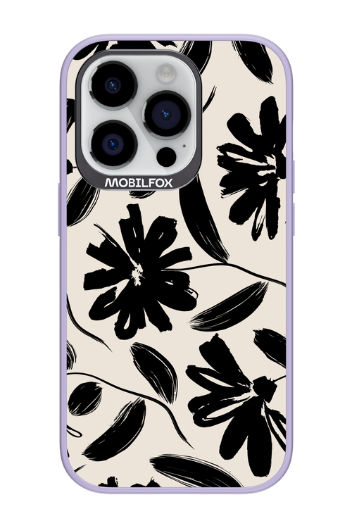 Monochrome Flowerss - Apple iPhone 14 Pro