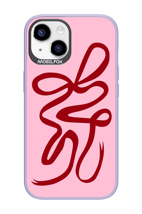 Burgundy Bow - Apple iPhone 14