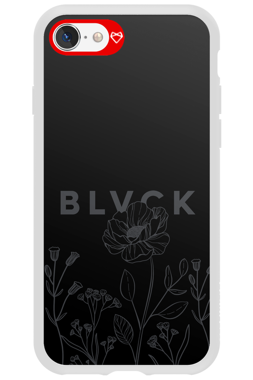 Black Flowers - Apple iPhone 8