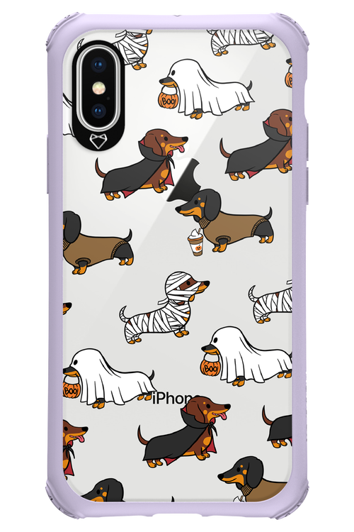 Scary Dachshund (Transparent) - Apple iPhone X
