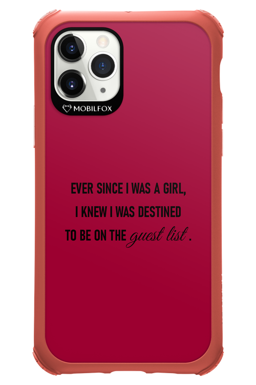 Guest List - Apple iPhone 11 Pro