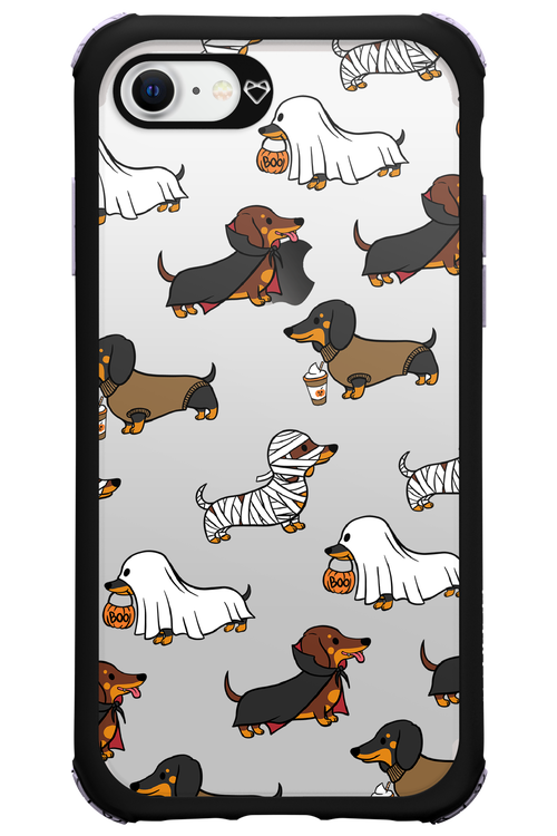 Scary Dachshund (Transparent) - Apple iPhone 7