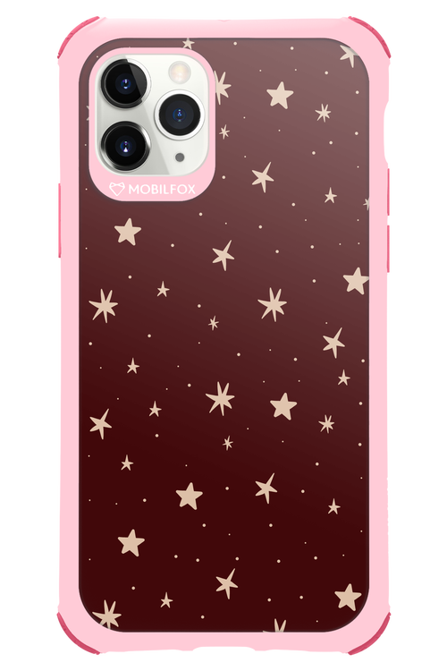 Burgundy Stars - Apple iPhone 11 Pro