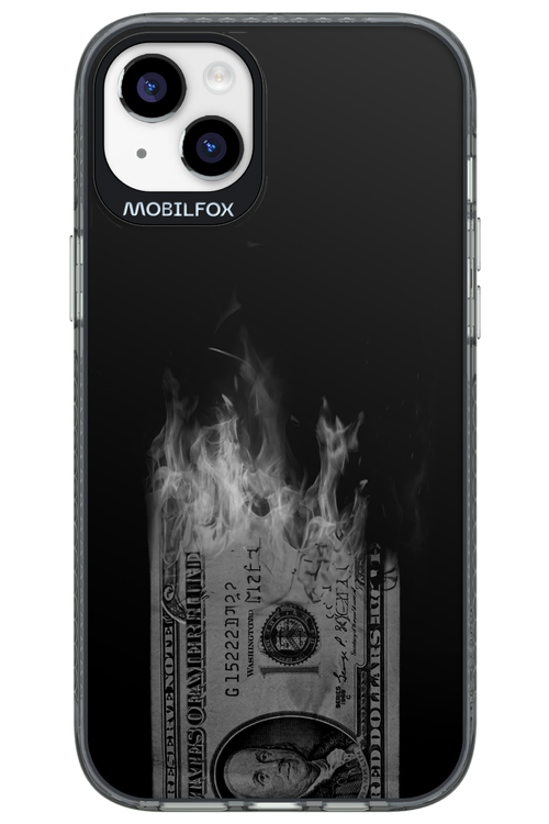 Money Burn B&W - Apple iPhone 14 Plus