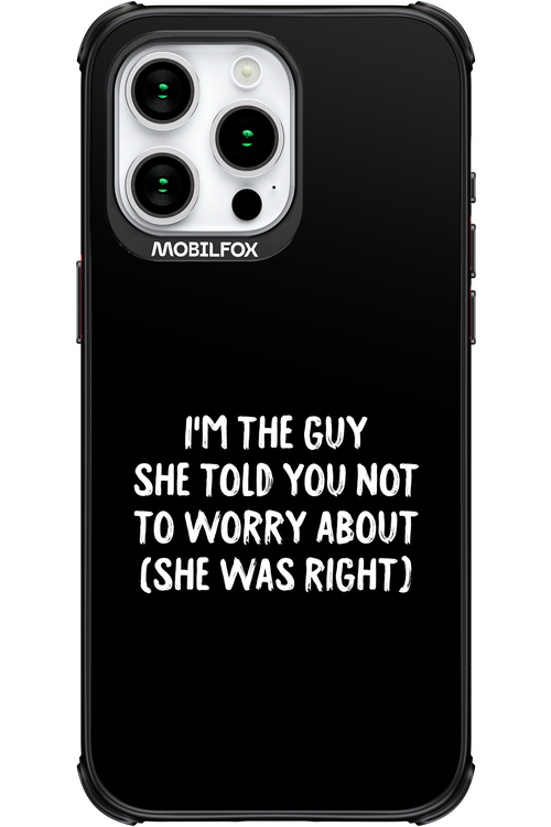 She was right 2.0 - Apple iPhone 15 Pro Max