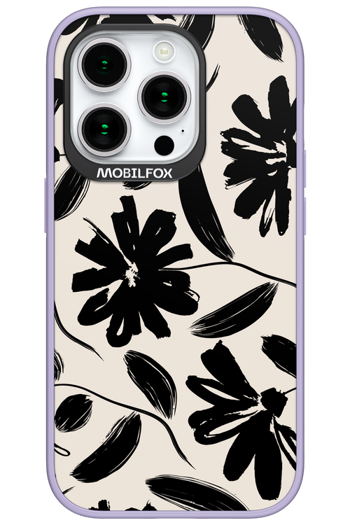 Monochrome Flowerss 2.0 - Apple iPhone 15 Pro