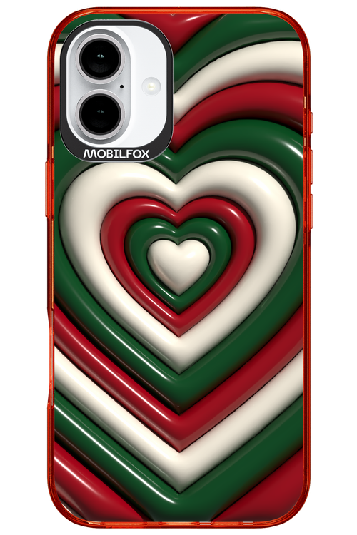 XMAS Hearts - Apple iPhone 16 Plus