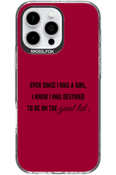 Guest List - Apple iPhone 16 Pro Max