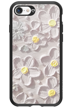 White Flowers - Apple iPhone SE 2022