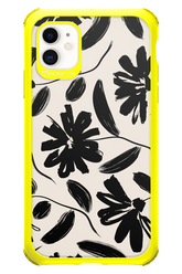 Monochrome Flowerss - Apple iPhone 11