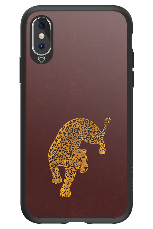 Burgundy Leopard - Apple iPhone XS