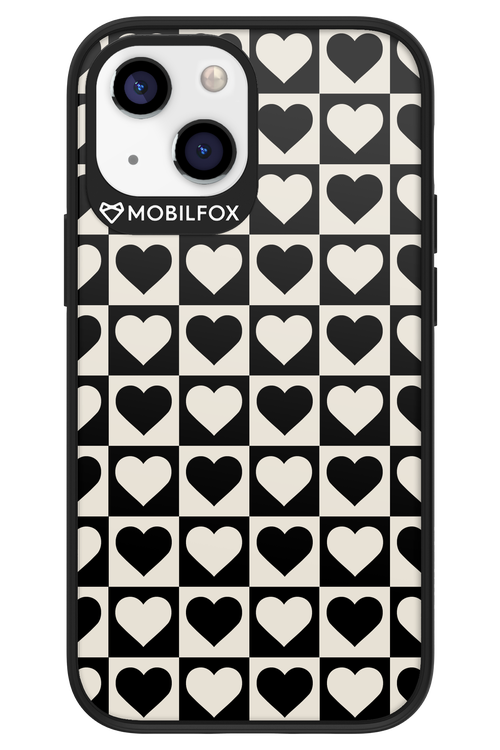 Checkered Heart - Apple iPhone 13 Mini