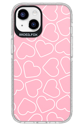 Line Heart Pink - Apple iPhone 14