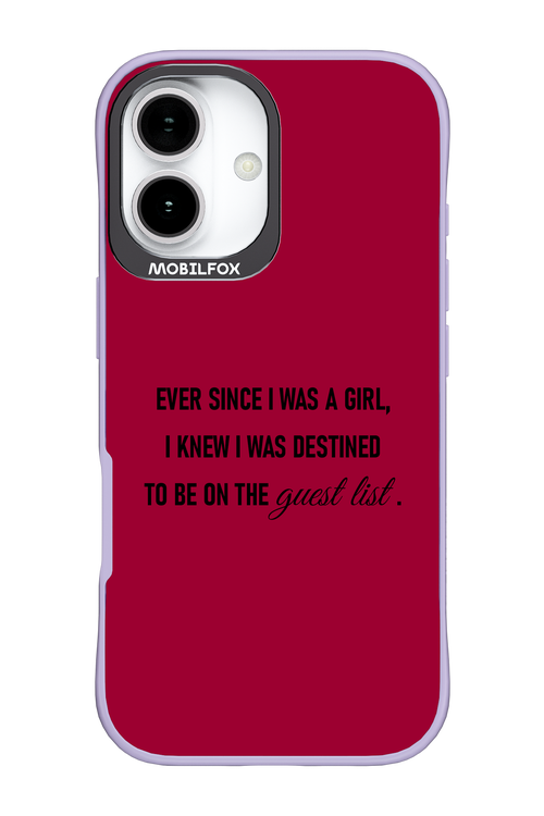 Guest List - Apple iPhone 17