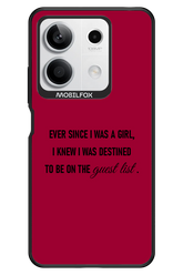 Guest List - Xiaomi Redmi Note 13 5G