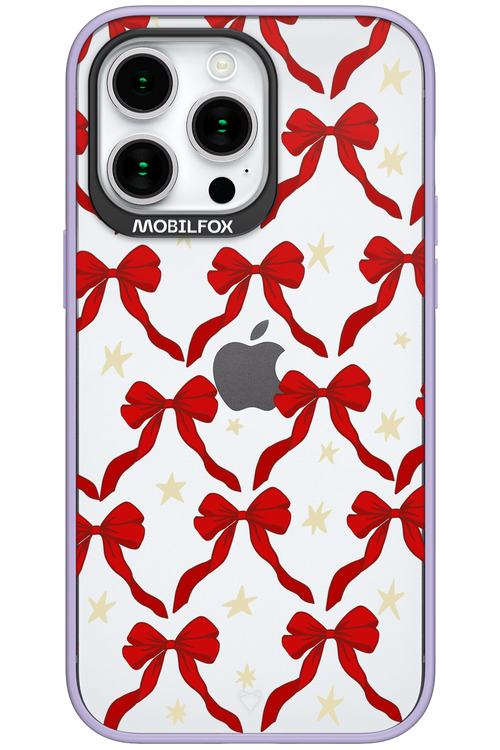 Bow & Stars (Transparent) - Apple iPhone 15 Pro Max