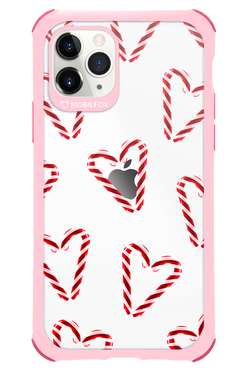 Candy Cane Hearts - Apple iPhone 11 Pro