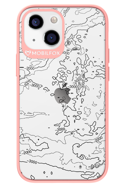 Contour Map - Apple iPhone 13 Mini