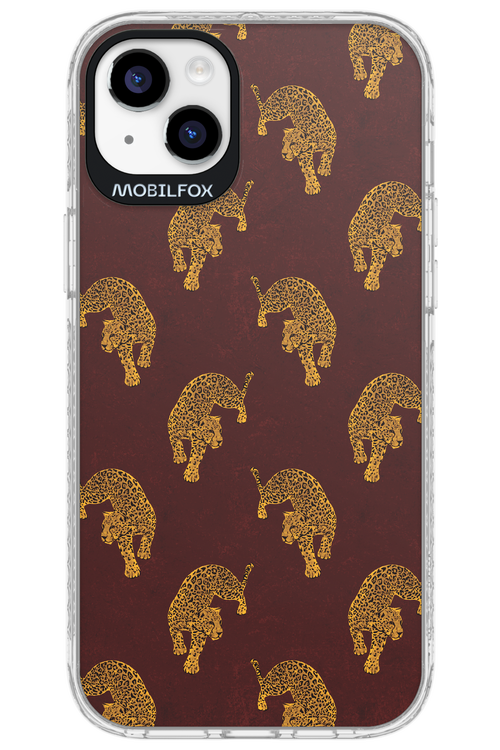 Burgundy Leopard Pattern - Apple iPhone 14 Plus