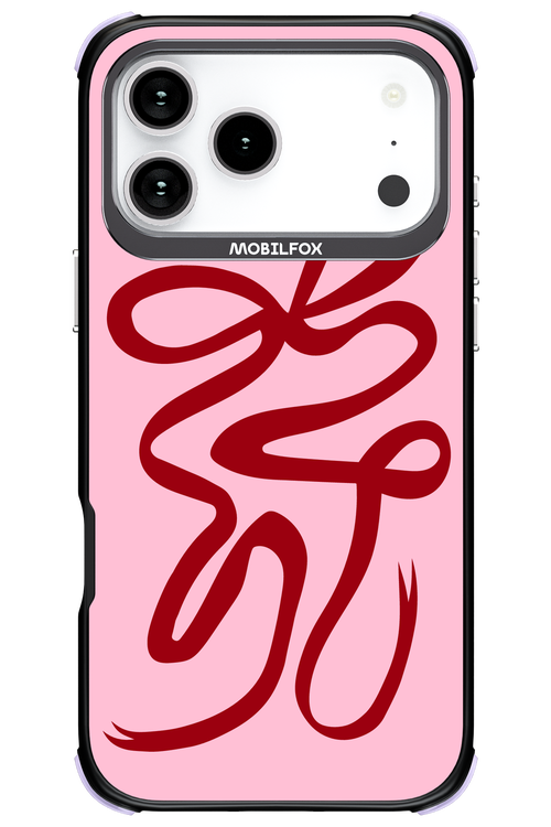 Burgundy Bow - Apple iPhone 17 Pro Max